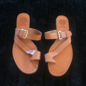 NWOT Vince Camuto Brown Leather Sandals
